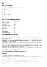 Preview for 3 page of Yokota YX-180SA Manual