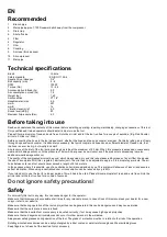 Preview for 3 page of Yokota YX-280C Manual