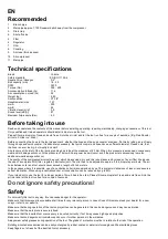 Preview for 3 page of Yokota YX-4500 Manual