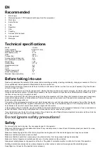 Preview for 3 page of Yokota YX-700C Manual