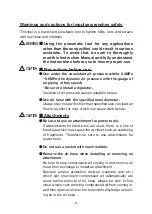 Preview for 23 page of Yokota YX-80A Instruction Manual