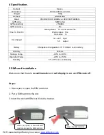 Preview for 5 page of Yome CF181 User Manual