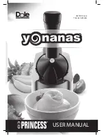 Yonanas 282700 Princess Userr Manual предпросмотр