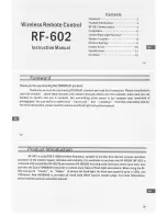 Preview for 1 page of Yongnuo RF-602 Instruction Manual