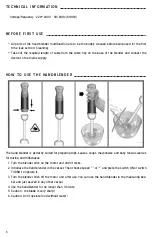 Предварительный просмотр 8 страницы Yoo Digital Home Cookyoo CY100 User Manual