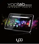 Preview for 1 page of Yoo Digital YOOTAB 5001 User Manual