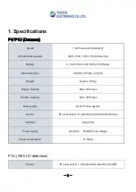 Preview for 3 page of Yoosol Electronics PRIMO-P1 User Manual