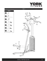 Предварительный просмотр 9 страницы York Fitness 50033 Owner'S Manual