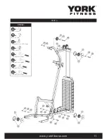 Предварительный просмотр 11 страницы York Fitness 50033 Owner'S Manual