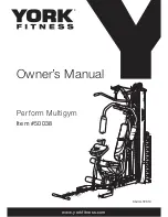 York Fitness 50038 Owner'S Manual preview