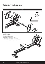 Preview for 10 page of York Fitness 56020 Owner'S Manual