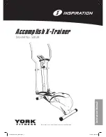 Предварительный просмотр 1 страницы York Fitness Accomplish X-Trainer 52028 Instruction Manual