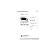 Предварительный просмотр 2 страницы York Fitness Active 110 53061 Owner'S Manual