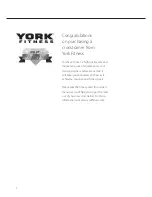 Preview for 2 page of York Fitness anniversary x202 Owner'S Manual