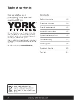 Preview for 2 page of York Fitness Aspire Exercise Cycle 53070 Owner'S Manual