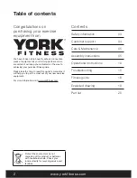 Preview for 2 page of York Fitness Aspire Rower 56019 Owner'S Manual