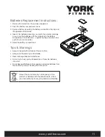 Preview for 11 page of York Fitness Aspire Rower 56019 Owner'S Manual