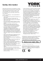 Предварительный просмотр 3 страницы York Fitness Atomic Owner'S Manual