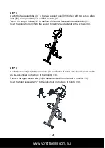 Preview for 14 page of York Fitness Compact X-Bike Owner'S Manual