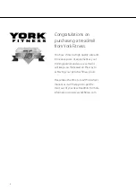 Preview for 2 page of York Fitness diamond t300 Owner'S Manual