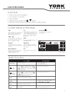 Preview for 11 page of York Fitness Endurance Cycle Owner'S Manual