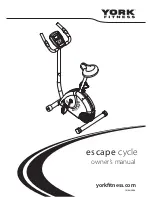 York Fitness Escape cycle Owner'S Manual preview