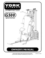 Preview for 1 page of York Fitness G500 Owner'S Manual