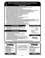 Предварительный просмотр 3 страницы York Fitness G505 Owner'S Manual