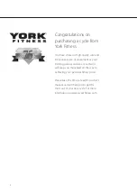 Preview for 2 page of York Fitness heritage c101 Owner'S Manual