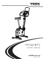 Предварительный просмотр 1 страницы York Fitness Heritage c102 Owner'S Manual