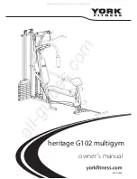 Предварительный просмотр 1 страницы York Fitness heritage G102 multigym Owner'S Manual