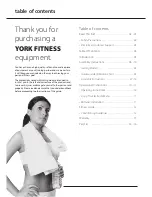 Preview for 4 page of York Fitness Inspiration Owner'S Manual