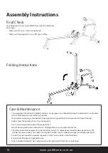 Preview for 9 page of York Fitness LC RW Rower Owner'S Manual