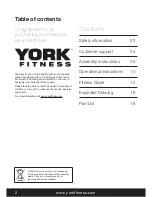 Preview for 2 page of York Fitness R302 Rower Owner'S Manual