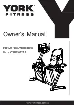 York Fitness RB420 Owner'S Manual preview