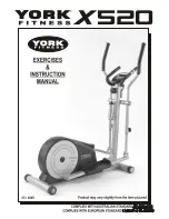 Preview for 1 page of York Fitness x520 Instruction Manual