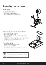 Preview for 10 page of York Fitness YBR-AC-110 Cyle Owner'S Manual