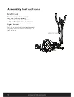 Предварительный просмотр 10 страницы York Fitness YBR AXT 120 Owner'S Manual