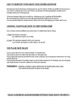 Preview for 22 page of York Fitness YORK PACER 3700 Instruction Manual