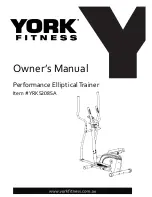 Предварительный просмотр 1 страницы York Fitness YYRK52085A Owner'S Manual