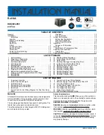 Preview for 1 page of York International DUQ024-060 Installation Manual