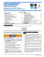 Preview for 1 page of York International PM9*DH User'S Information, Maintenance And Service Manual