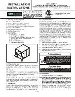 York International VR028A15H Installation Instructions Manual preview