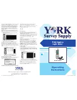 Предварительный просмотр 1 страницы York Survey Supply 343660 Operating Instructions