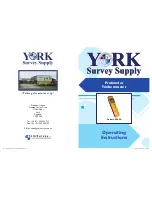 Preview for 1 page of York Survey Supply 354420 Operating Instructions