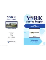 Предварительный просмотр 1 страницы York Survey Supply 37135 Operating Instructions