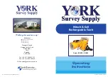 Preview for 1 page of York Survey Supply Nitech X-Cell 53600 Operating Instructions