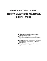 Preview for 1 page of York 10 SEER 50HZ R22 Installation Manual
