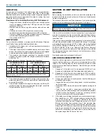 Preview for 2 page of York 14 SEER-TH4 SERIES Installation Manual