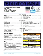 Preview for 1 page of York 14 SEER-YHE SERIES Installation Manual